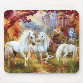 Magisches Einhorn, mythische Fantasiedekor 3 Mousepad