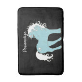 Magisches Einhorn Niedlich & Adorable mit Star Badematte (Vorderseite Vertikal)