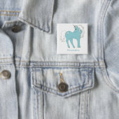Magisches Einhorn Niedlich & Adorable mit Star Button (Beispiel)