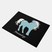 Magisches Einhorn Niedlich & Adorable mit Star Fußmatte (Schrägansicht)