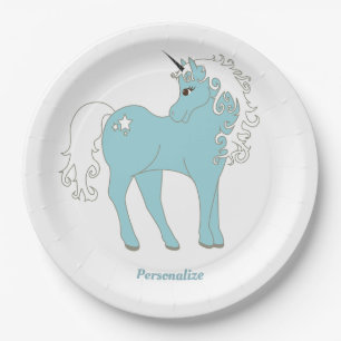 Magisches Einhorn Niedlich & Adorable mit Star Pappteller