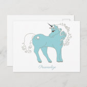 Magisches Einhorn Niedlich & Adorable mit Star Postkarte (Vorne/Hinten)
