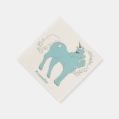 Magisches Einhorn Niedlich & Adorable mit Star Serviette (Ecke)