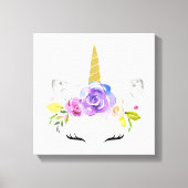 Magisches Einhorn, Niedliches Einhorn, Girl-Kinder Leinwanddruck (Vorderseite)