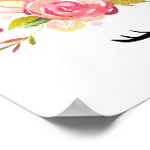 Magisches Einhorn, Niedliches Einhorn, Girl-Kinder Poster (Ecke)