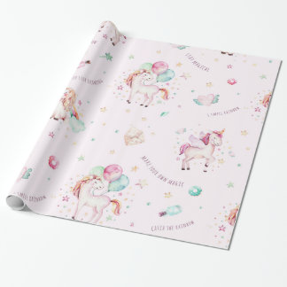 Magisches Einhorn-Packpapier Geschenkpapier