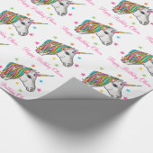 Magisches Einhorn-Packpapier Geschenkpapier (Ecke)