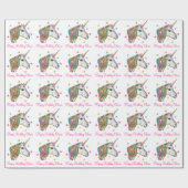 Magisches Einhorn-Packpapier Geschenkpapier (Flach)