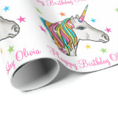 Magisches Einhorn-Packpapier Geschenkpapier (Rolleneckpunkt)