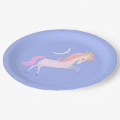 magisches Einhorn Pappteller (Schrägansicht)
