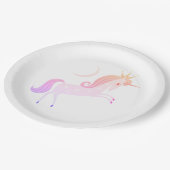 magisches Einhorn Pappteller (Schrägansicht)