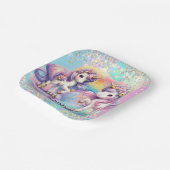 Magisches Einhorn Pappteller (Gewinkelt)
