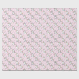 Magisches Einhorn | Pastel Rainbow Party Geschenkpapier