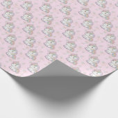 Magisches Einhorn | Pastel Rainbow Party Geschenkpapier (Ecke)