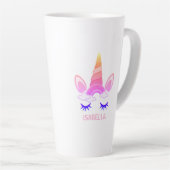 Magisches Einhorn personalisierter Name Milchtasse (Rechte Ecke)