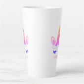 Magisches Einhorn personalisierter Name Milchtasse (Vorderseite)