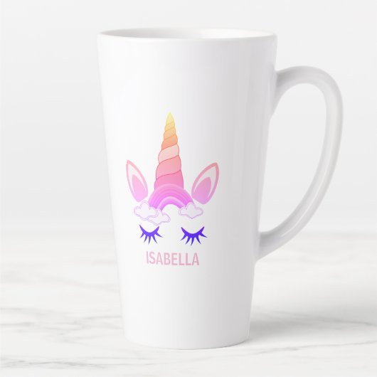 Magisches Einhorn personalisierter Name Milchtasse (Rechts)