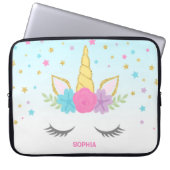 Magisches Einhorn Personalisiertes Notebook Laptopschutzhülle (Vorderseite)