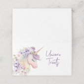 Magisches Einhorn Platzkarte (Außenseite Aufgefaltet)