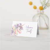 Magisches Einhorn Platzkarte (Vorderseite)