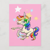 Magisches Einhorn Postkarte (Vorderseite)