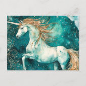 Magisches Einhorn Postkarte (Vorderseite)
