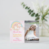 Magisches Einhorn Postkarte (Stehend Vorderseite)