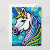 Magisches Einhorn Postkarte (Vorne/Hinten)