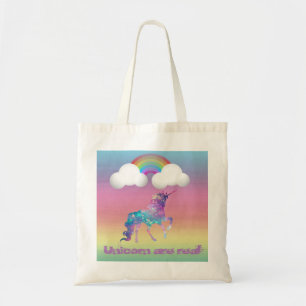 Magisches Einhorn, Regenbogen, Bunt Tragetasche