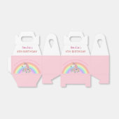 Magisches Einhorn Regenbogen Rosa Geburtstag Geschenkschachtel (Ungefaltet)