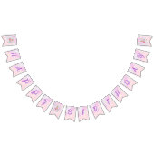 Magisches Einhorn Regenbogen Rosa Geburtstag Wimpelkette (Alle)