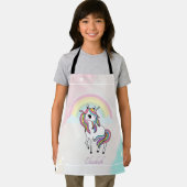 Magisches Einhorn, Regenbogen, Sterne Schürze (Insitu)