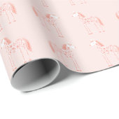 Magisches Einhorn Rosa Geschenkpapier (Rolleneckpunkt)