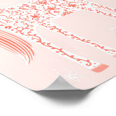 Magisches Einhorn Rosa Personalisiert Poster (Ecke)