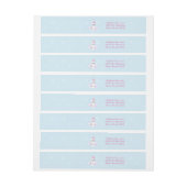 Magisches Einhorn Rundum-Adressaufkleber (Bogen)