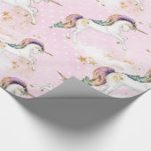 Magisches Einhorn-Schleifpapier Geschenkpapier (Ecke)