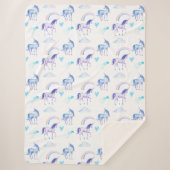 Magisches Einhorn Sherpadecke (Vorderseite)