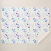 Magisches Einhorn Sherpadecke (Vorderseite (Horizontal))