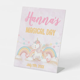 Magisches Einhorn Sockelschild