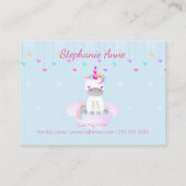 Magisches Einhorn Telefonnummerkarte (Rückseite)