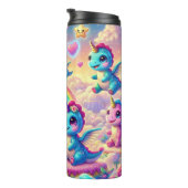 Magisches Einhorn und Dinosaurier-Abenteuer Thermosbecher (Nach rechts gedreht)