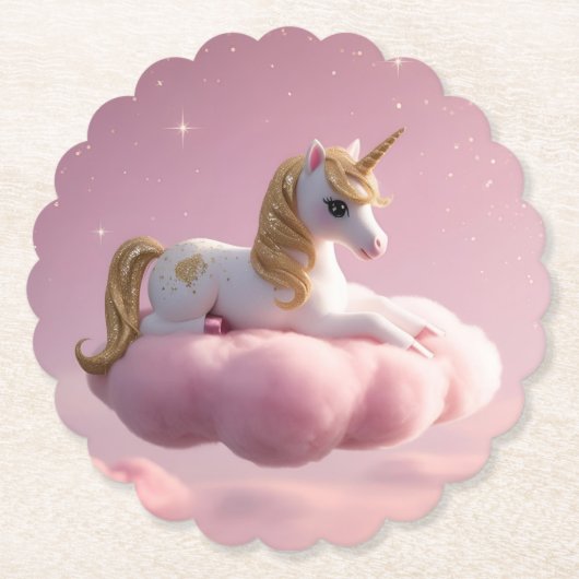 Magisches Einhorn Untersetzer (Vorderseite)