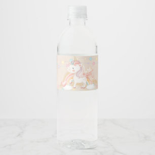Magisches Einhorn Wasserflaschenetikett