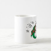 Magisches Einhorn-Weihnachten Kaffeetasse (Mittel)