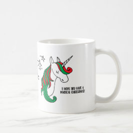 Magisches Einhorn-Weihnachten Kaffeetasse