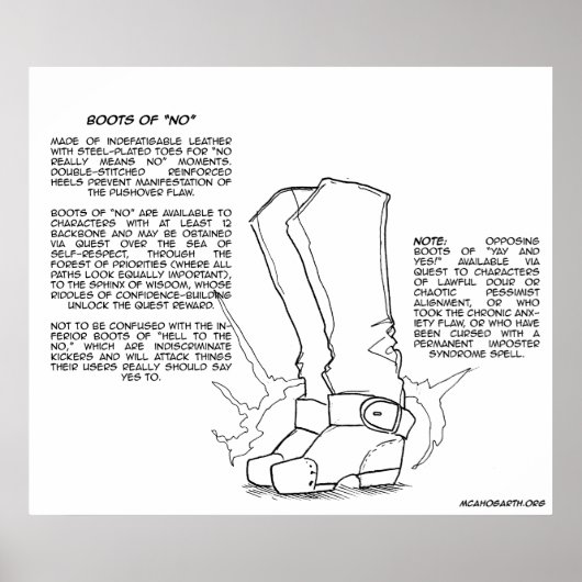 Magisches Element: Stiefel von "Nein" Poster (Vorne)