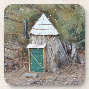 Magisches Elf-Haus Untersetzer