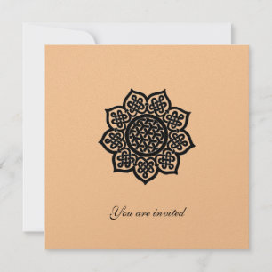 MAGISCHES EVENT metallisches goldpapier Einladung