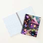 Magisches Fairy House Pink-Notebook Notizblock (Innenseite)