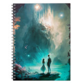 Magisches Fantasy Landscape Art Notebook Notizblock (Vorderseite)